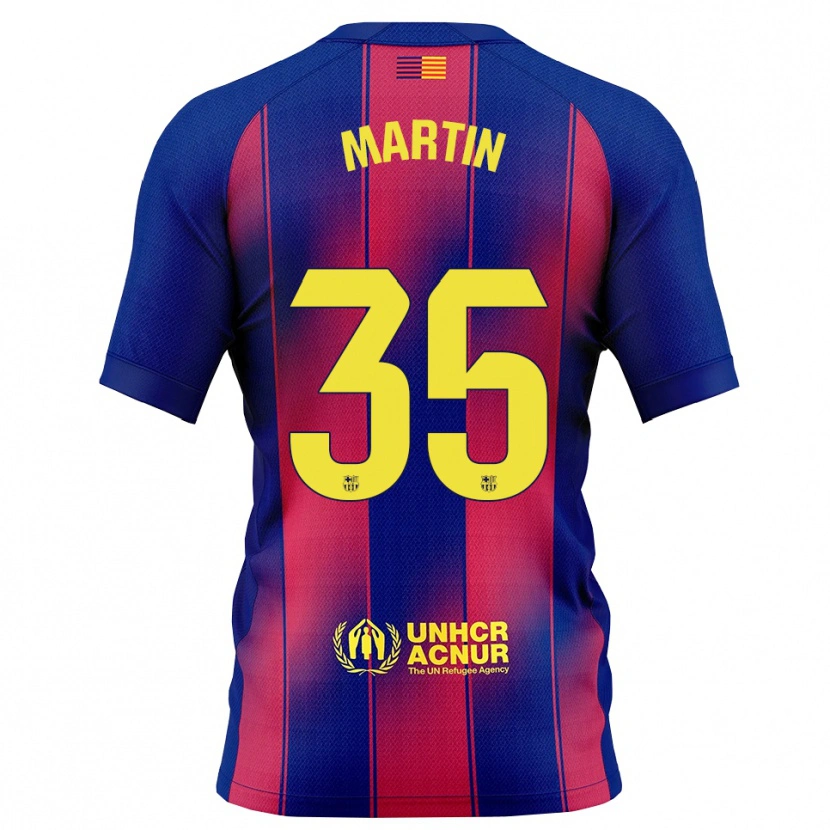 Danxen Women Gerard Martín #35 Blue Red Home Jersey 2025/26 T-Shirt