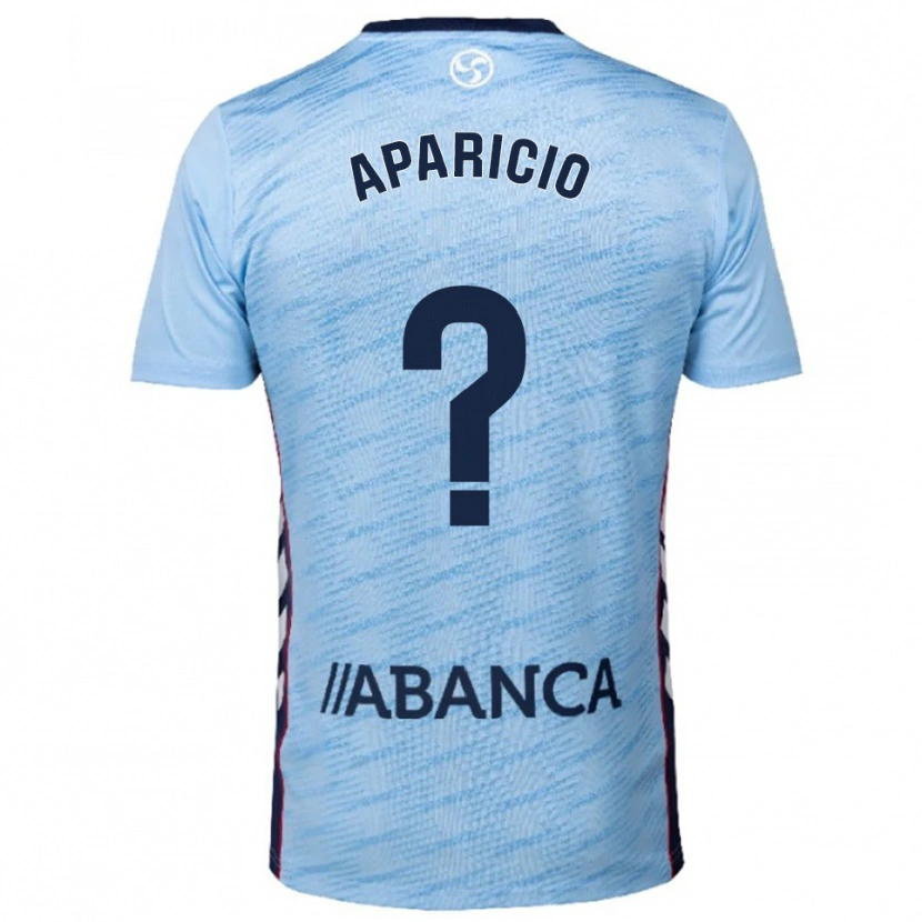 Danxen Women Pablo Aparicio #0 Sky Blue Red Home Jersey 2025/26 T-Shirt