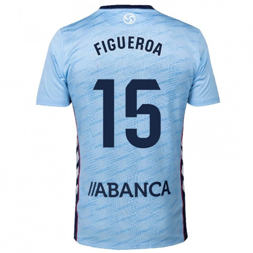 Danxen Women María Figueroa #15 Sky Blue Red Home Jersey 2025/26 T-Shirt