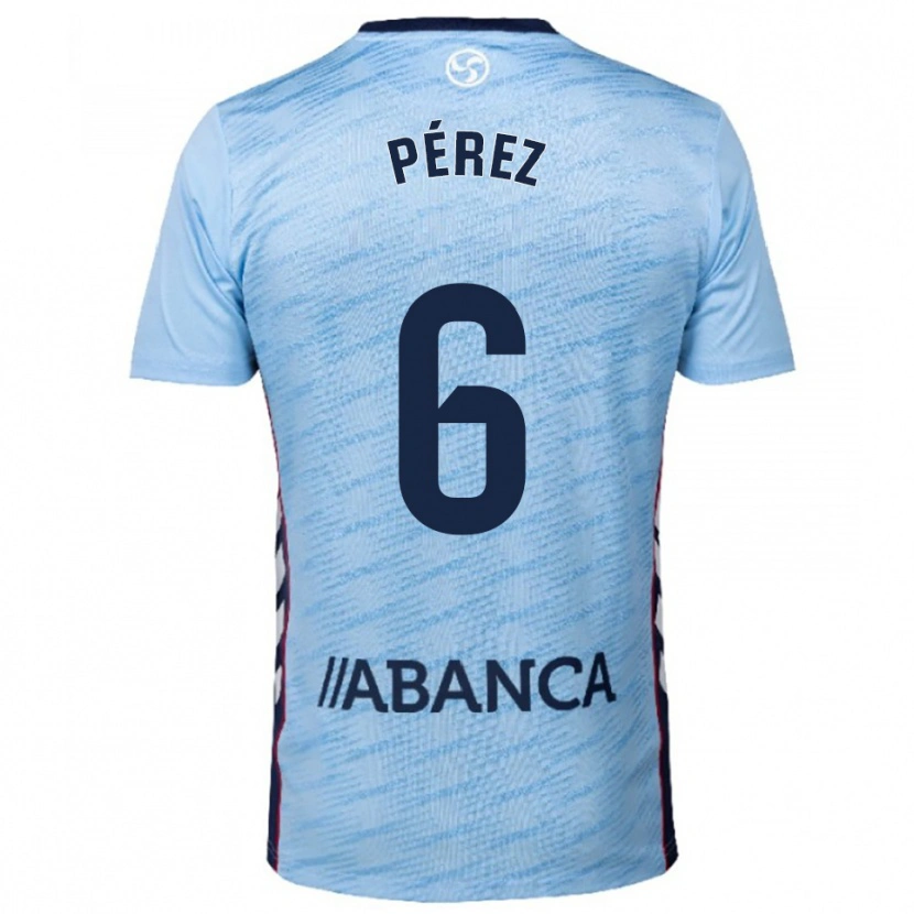 Danxen Women Elena Pérez #6 Sky Blue Red Home Jersey 2025/26 T-Shirt