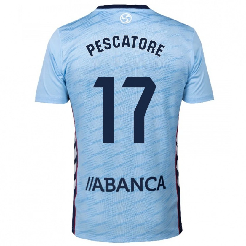 Danxen Women Camila Pescatore #17 Sky Blue Red Home Jersey 2025/26 T-Shirt