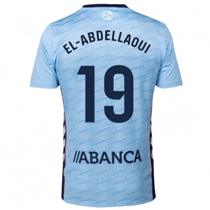 Danxen Women Jones El-Abdellaoui #19 Sky Blue Red Home Jersey 2025/26 T-Shirt