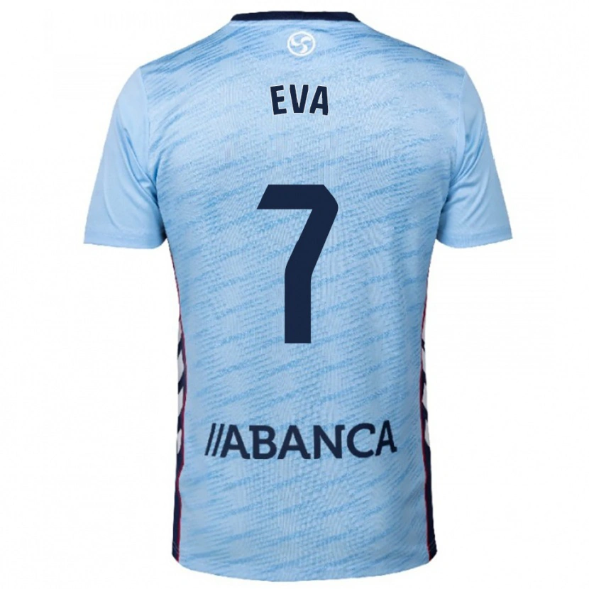 Danxen Women Eva López #7 Sky Blue Red Home Jersey 2025/26 T-Shirt