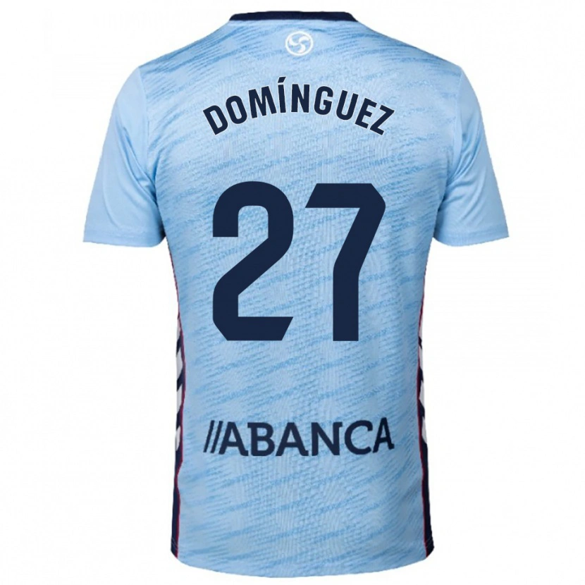 Danxen Women Emma Domínguez #27 Sky Blue Red Home Jersey 2025/26 T-Shirt