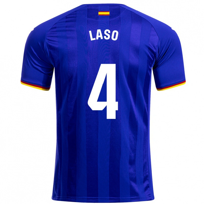 Danxen Women Lucas Laso #4 Blue Red Yellow Home Jersey 2025/26 T-Shirt