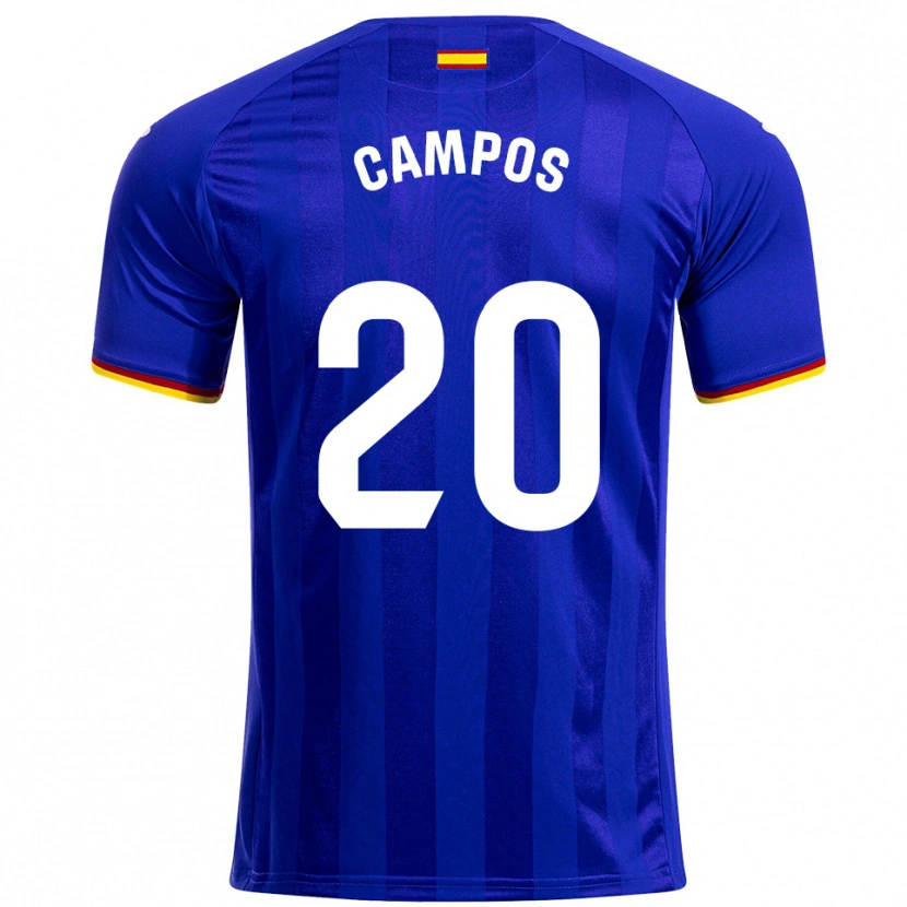 Danxen Women Álex Campos #20 Blue Red Yellow Home Jersey 2025/26 T-Shirt