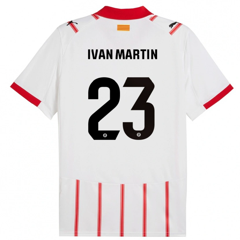 Danxen Women Iván Martín #23 White Red Home Jersey 2025/26 T-Shirt
