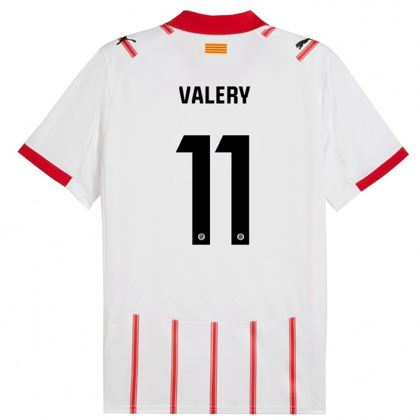 Danxen Women Valery Fernández #11 White Red Home Jersey 2025/26 T-Shirt