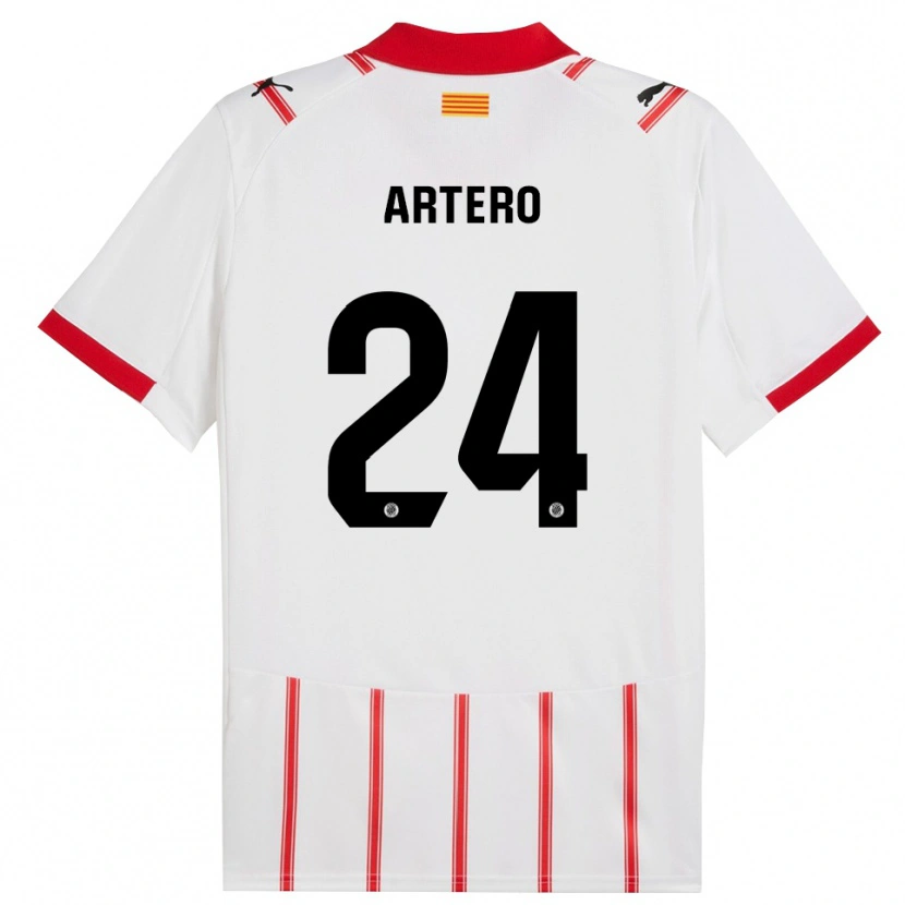 Danxen Women Ricard Artero #24 White Red Home Jersey 2025/26 T-Shirt