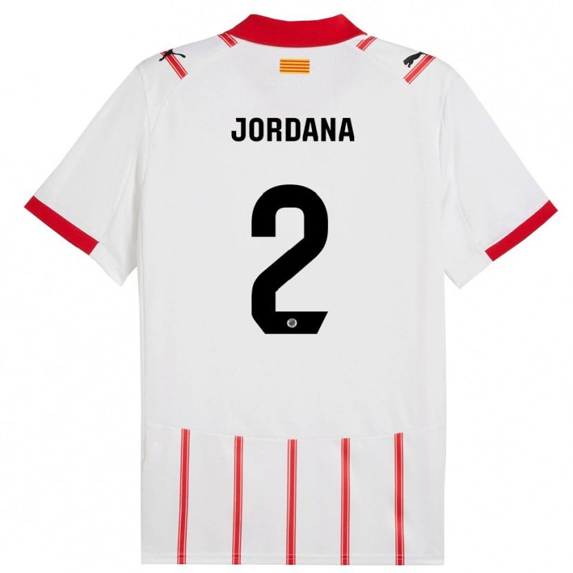 Danxen Women Gibert Jordana #2 White Red Home Jersey 2025/26 T-Shirt