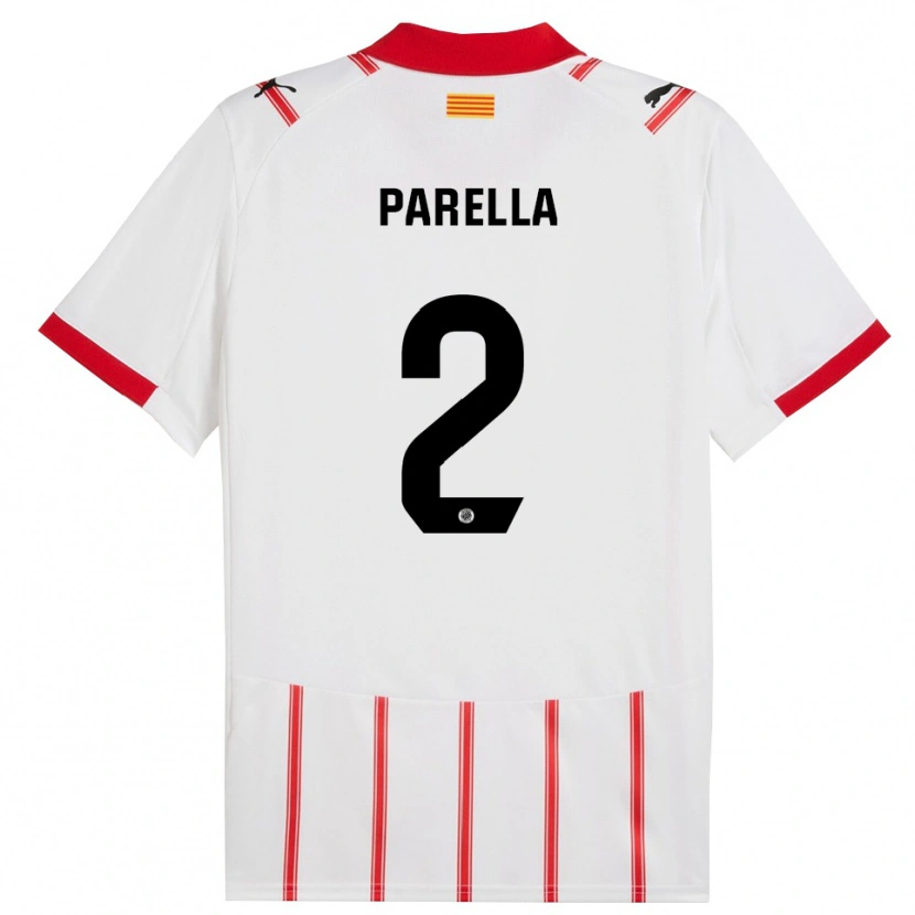 Danxen Women Virginia Parella #2 White Red Home Jersey 2025/26 T-Shirt