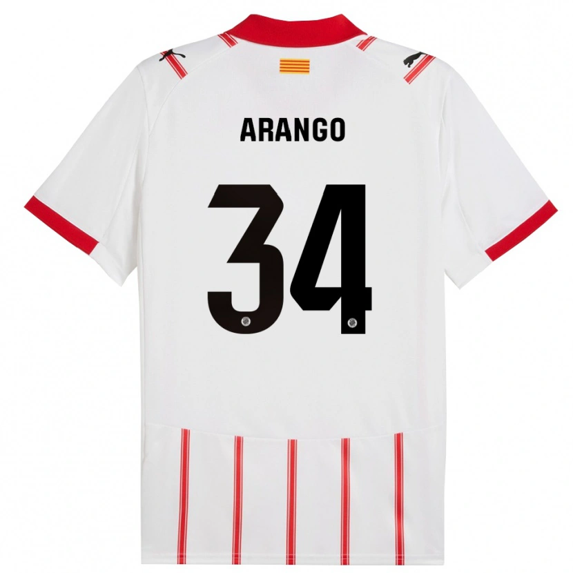 Danxen Women Juan Arango #34 White Red Home Jersey 2025/26 T-Shirt