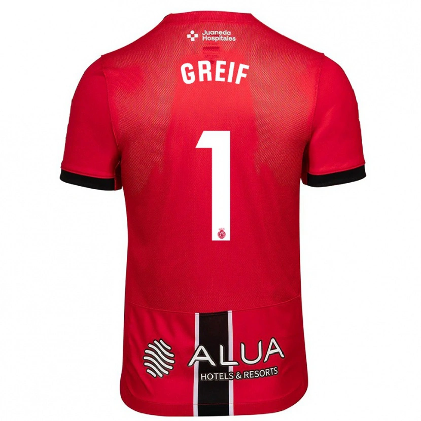 Danxen Women Dominik Greif #1 Red Black Home Jersey 2025/26 T-Shirt