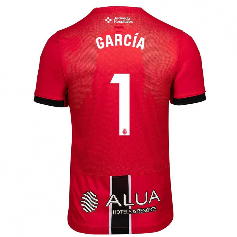 Danxen Women Pere García #1 Red Black Home Jersey 2025/26 T-Shirt