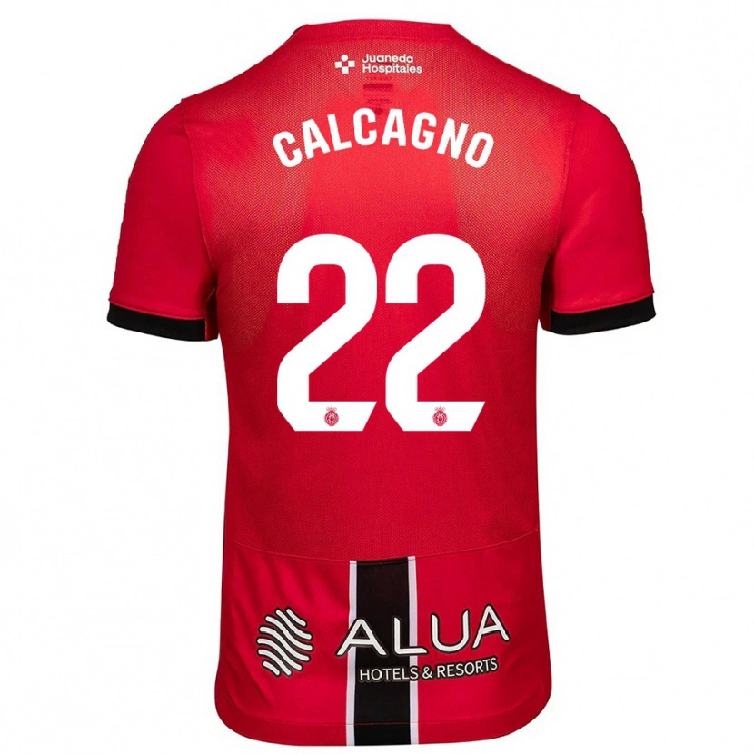 Danxen Women Bruno Calcagno #22 Red Black Home Jersey 2025/26 T-Shirt