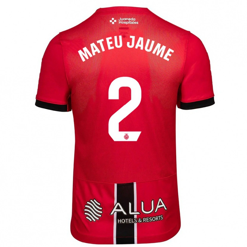 Danxen Women Mateu Morey #2 Red Black Home Jersey 2025/26 T-Shirt