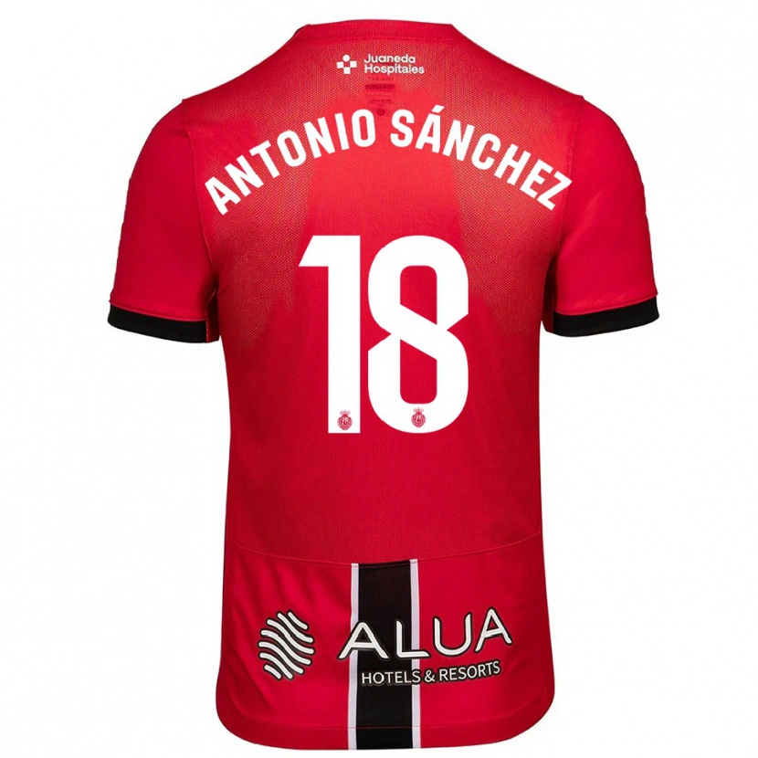 Danxen Women Antonio Sánchez #18 Red Black Home Jersey 2025/26 T-Shirt
