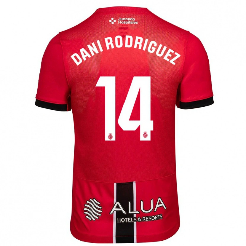 Danxen Women Dani Rodríguez #14 Red Black Home Jersey 2025/26 T-Shirt