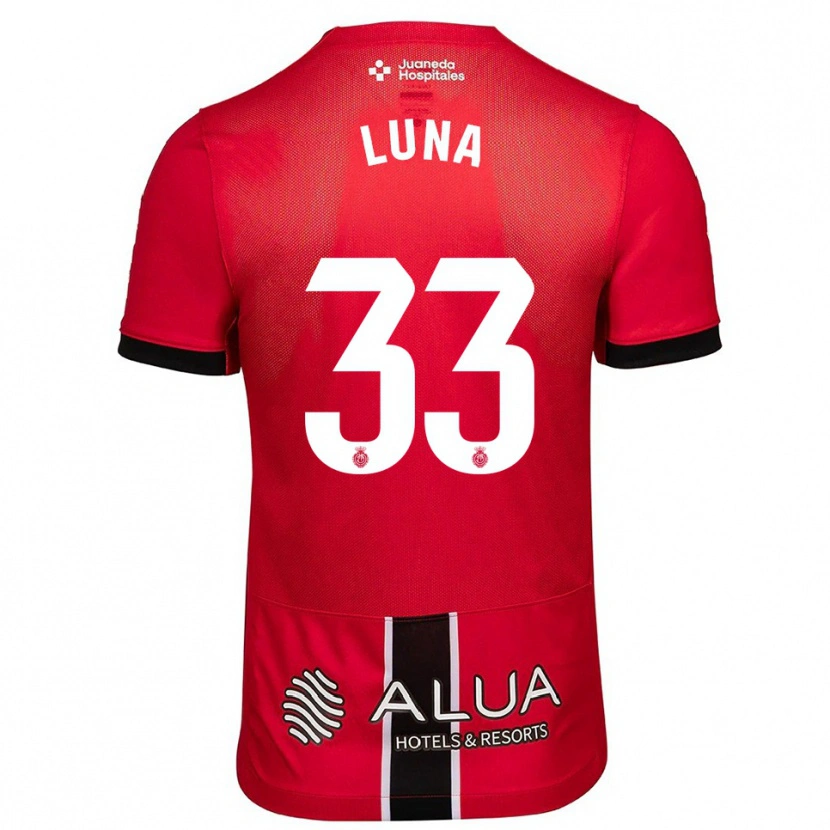 Danxen Women Daniel Luna #33 Red Black Home Jersey 2025/26 T-Shirt