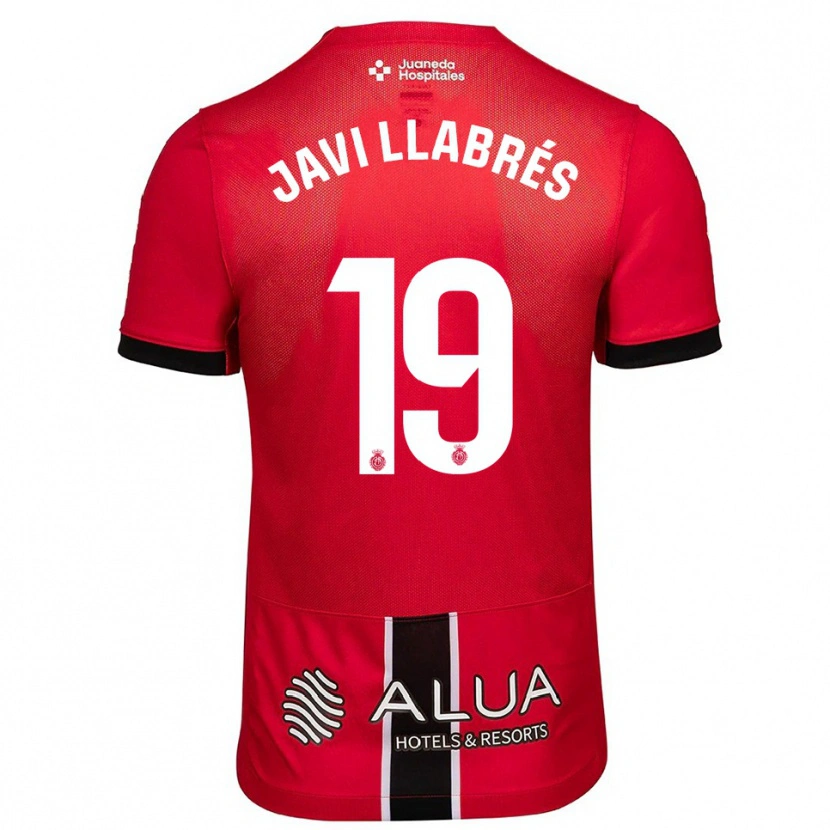 Danxen Women Javi Llabrés #19 Red Black Home Jersey 2025/26 T-Shirt