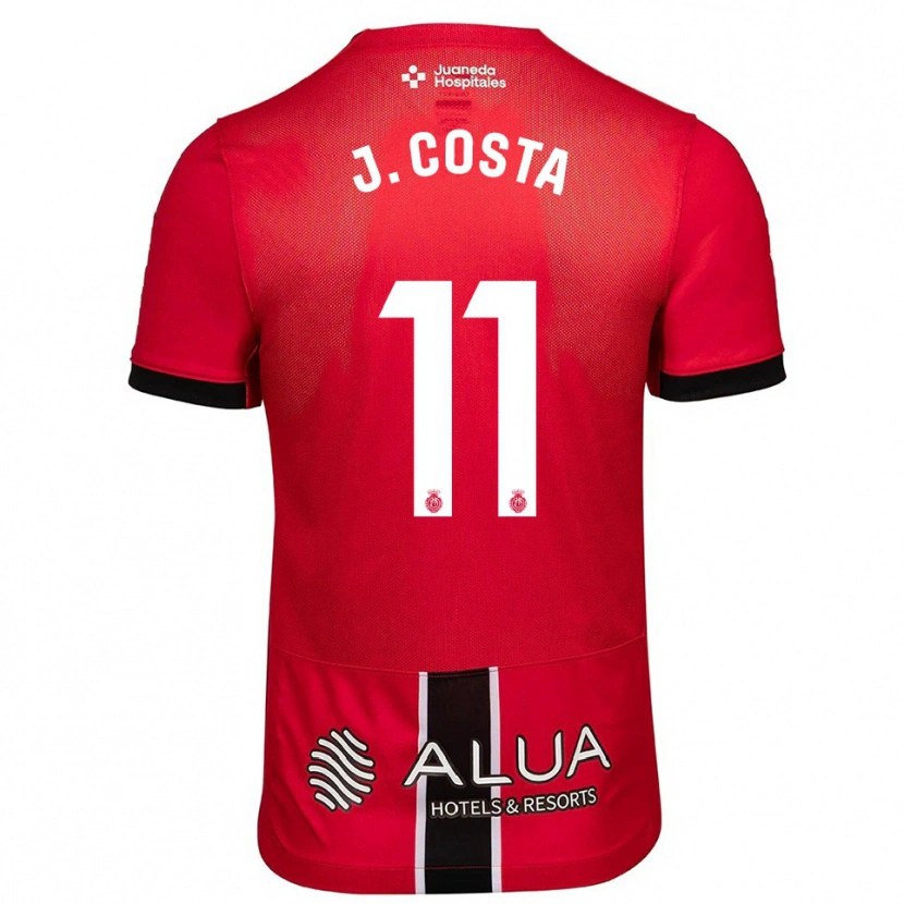 Danxen Women Jaume Costa #11 Red Black Home Jersey 2025/26 T-Shirt