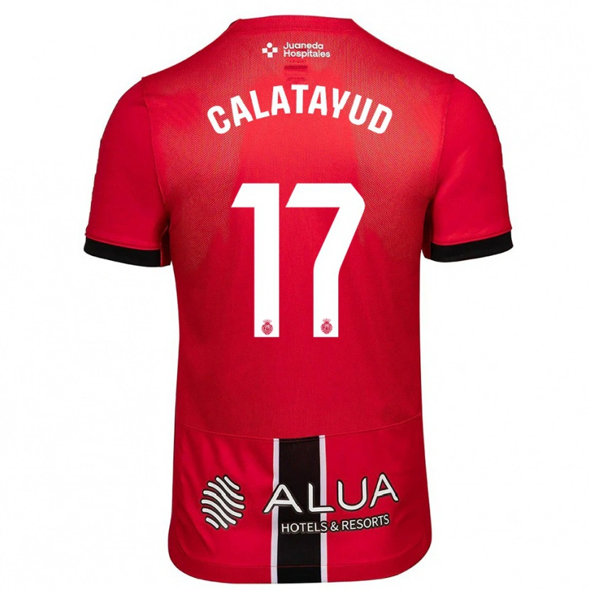 Danxen Women Miguel Calatayud #17 Red Black Home Jersey 2025/26 T-Shirt