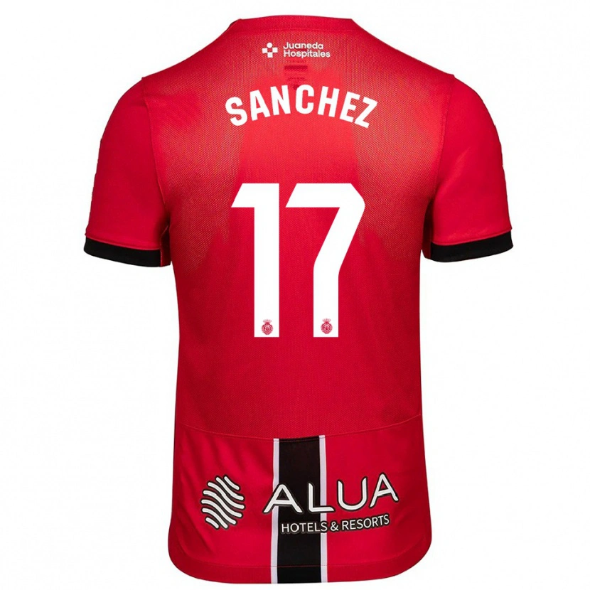 Danxen Women Avelino Sánchez #17 Red Black Home Jersey 2025/26 T-Shirt