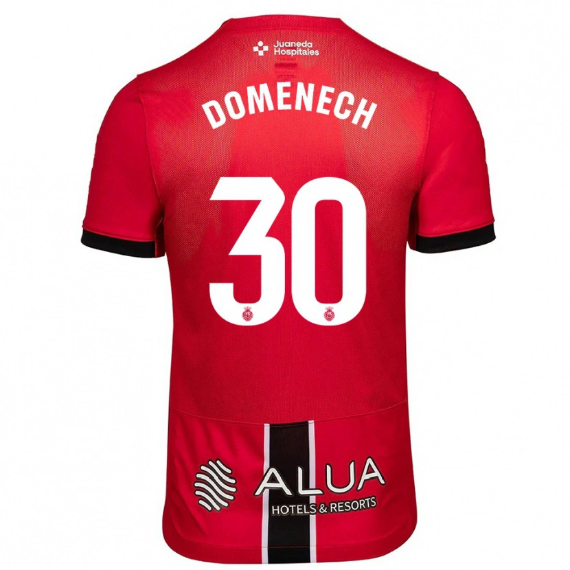 Danxen Women Marc Domènech #30 Red Black Home Jersey 2025/26 T-Shirt