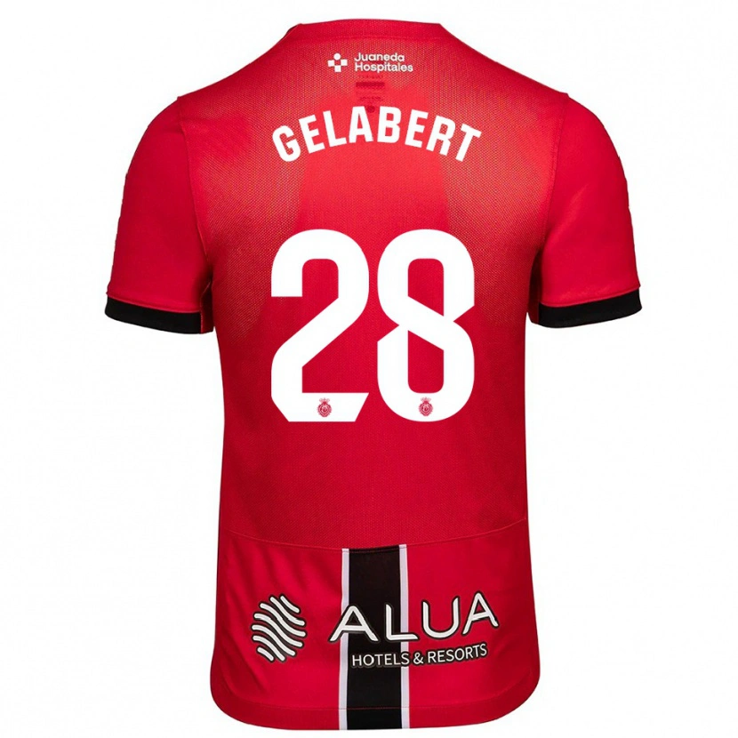 Danxen Women Miquel Gelabert #28 Red Black Home Jersey 2025/26 T-Shirt