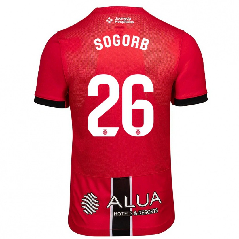 Danxen Women Carles Sogorb #26 Red Black Home Jersey 2025/26 T-Shirt