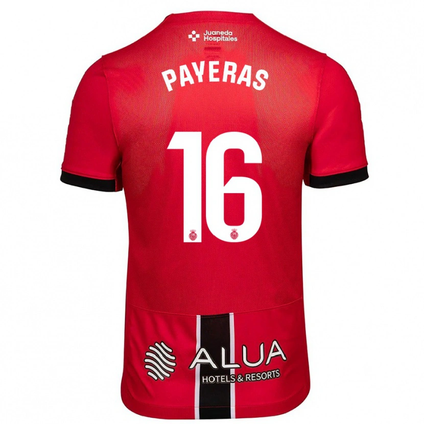 Danxen Women Martí Payeras #16 Red Black Home Jersey 2025/26 T-Shirt