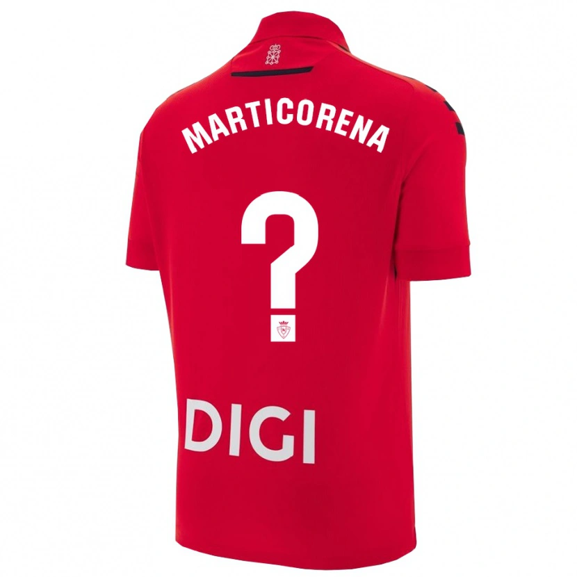 Danxen Women Ander Marticorena #0 Red Black Home Jersey 2025/26 T-Shirt