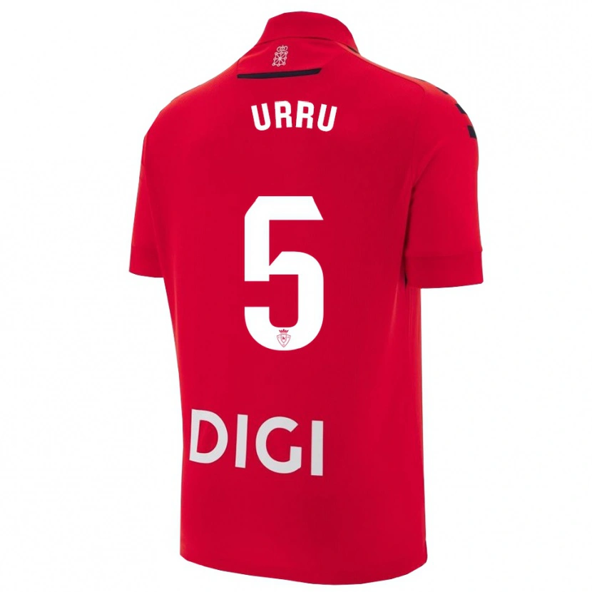 Danxen Women Irati Urruzola Bermúdez #5 Red Black Home Jersey 2025/26 T-Shirt