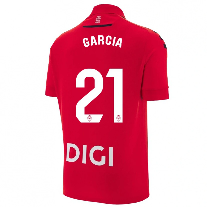 Danxen Women Jon García #21 Red Black Home Jersey 2025/26 T-Shirt