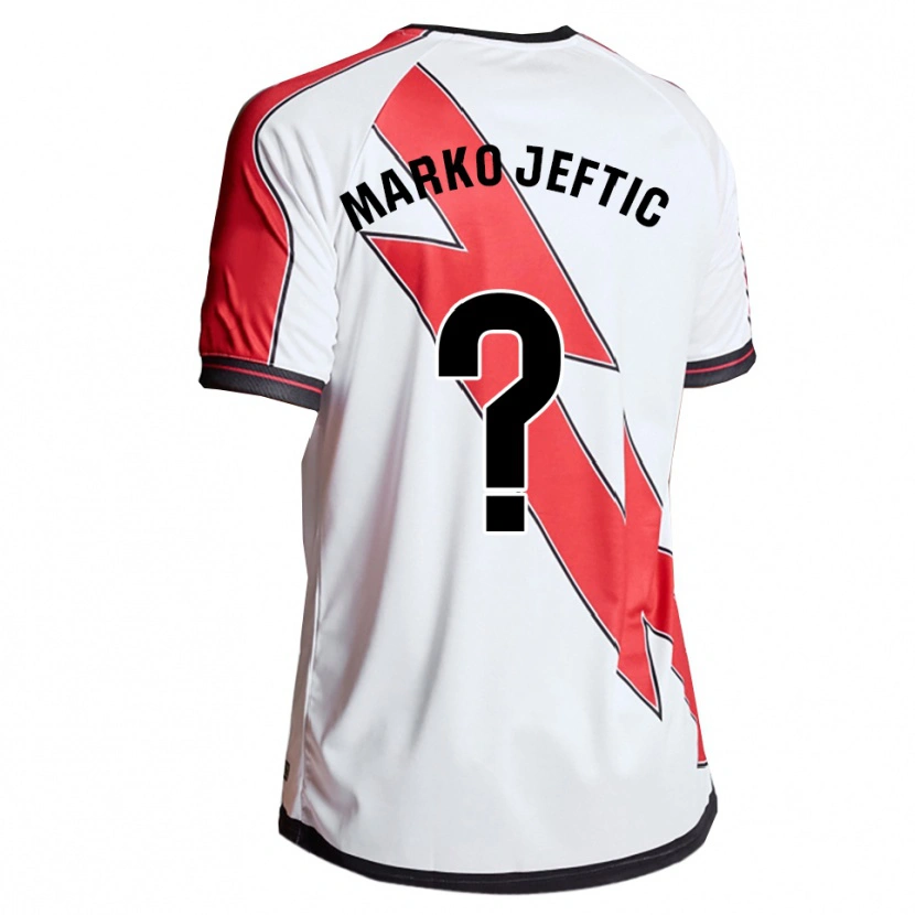 Danxen Women Marko Jeftic #0 White Red Home Jersey 2025/26 T-Shirt