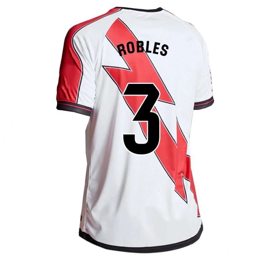 Danxen Women Diego Robles #3 White Red Home Jersey 2025/26 T-Shirt