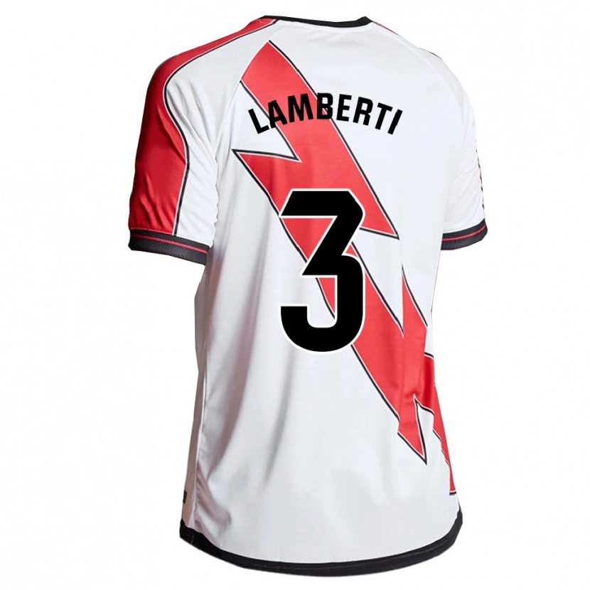 Danxen Women Luca Lamberti #3 White Red Home Jersey 2025/26 T-Shirt