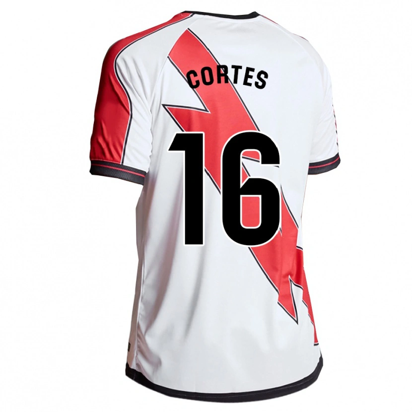 Danxen Women José Cortés #16 White Red Home Jersey 2025/26 T-Shirt