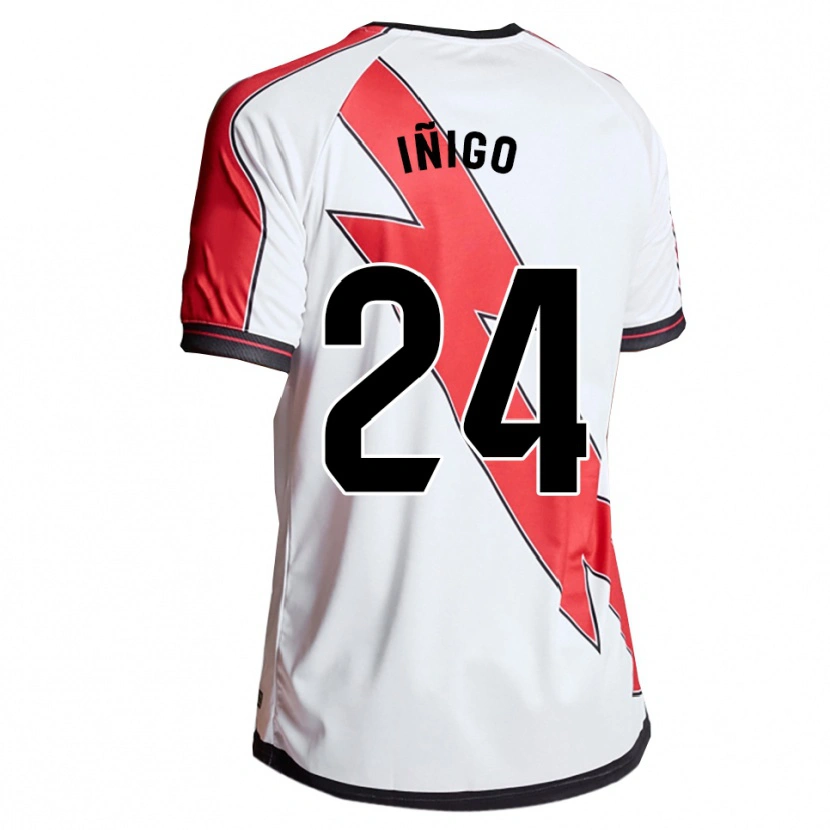 Danxen Women Iván Iñigo #24 White Red Home Jersey 2025/26 T-Shirt