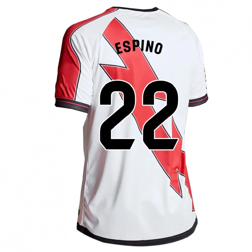 Danxen Women Alfonso Espino #22 White Red Home Jersey 2025/26 T-Shirt