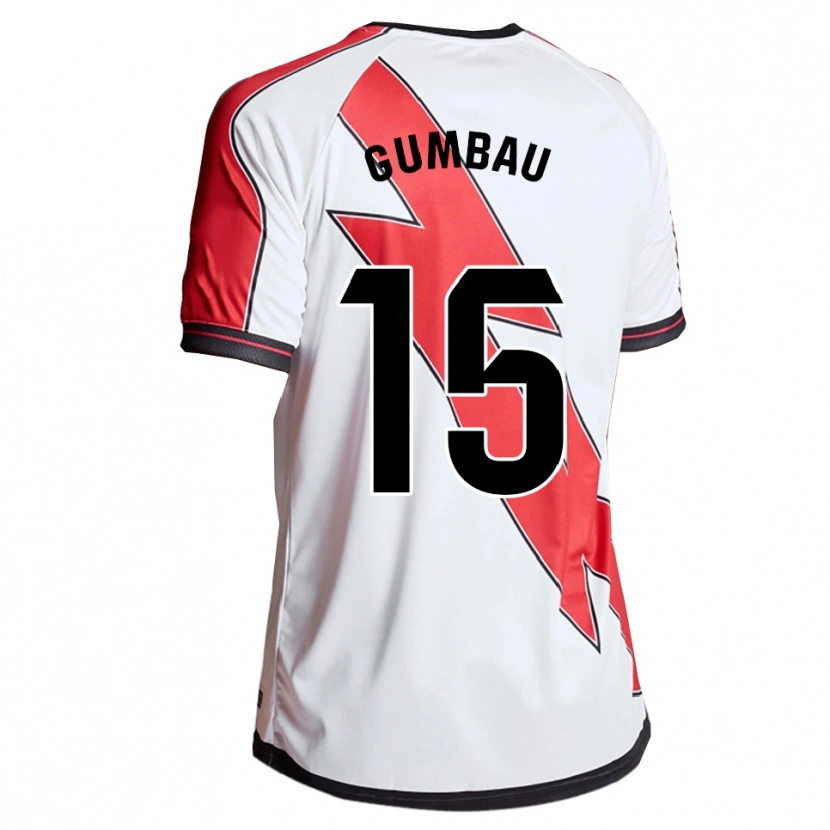 Danxen Women Gerard Gumbau #15 White Red Home Jersey 2025/26 T-Shirt