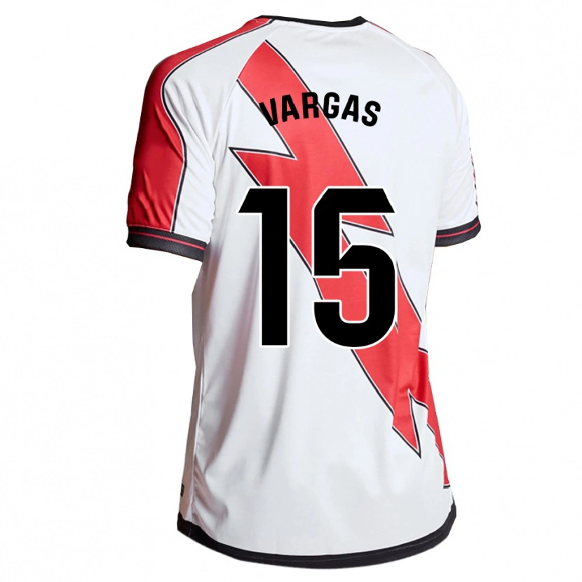 Danxen Women Rosario Vargas Sarasqueta #15 White Red Home Jersey 2025/26 T-Shirt
