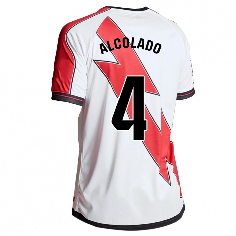Danxen Women Jaime Alcolado #4 White Red Home Jersey 2025/26 T-Shirt