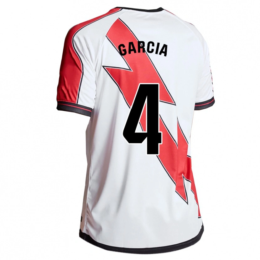 Danxen Women Pilar García #4 White Red Home Jersey 2025/26 T-Shirt