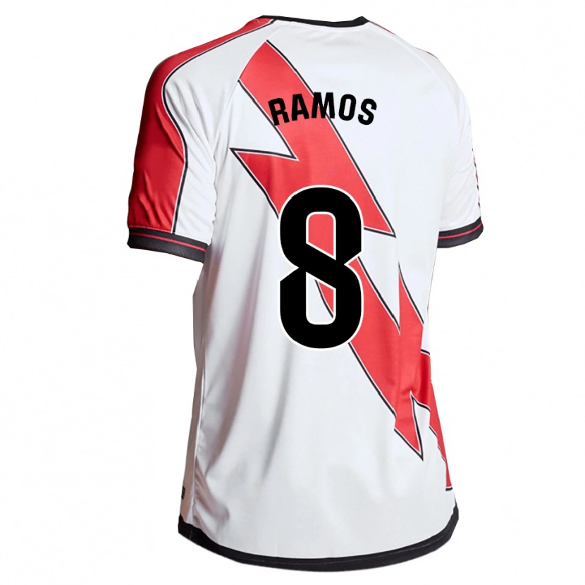 Danxen Women Iván Ramos #8 White Red Home Jersey 2025/26 T-Shirt
