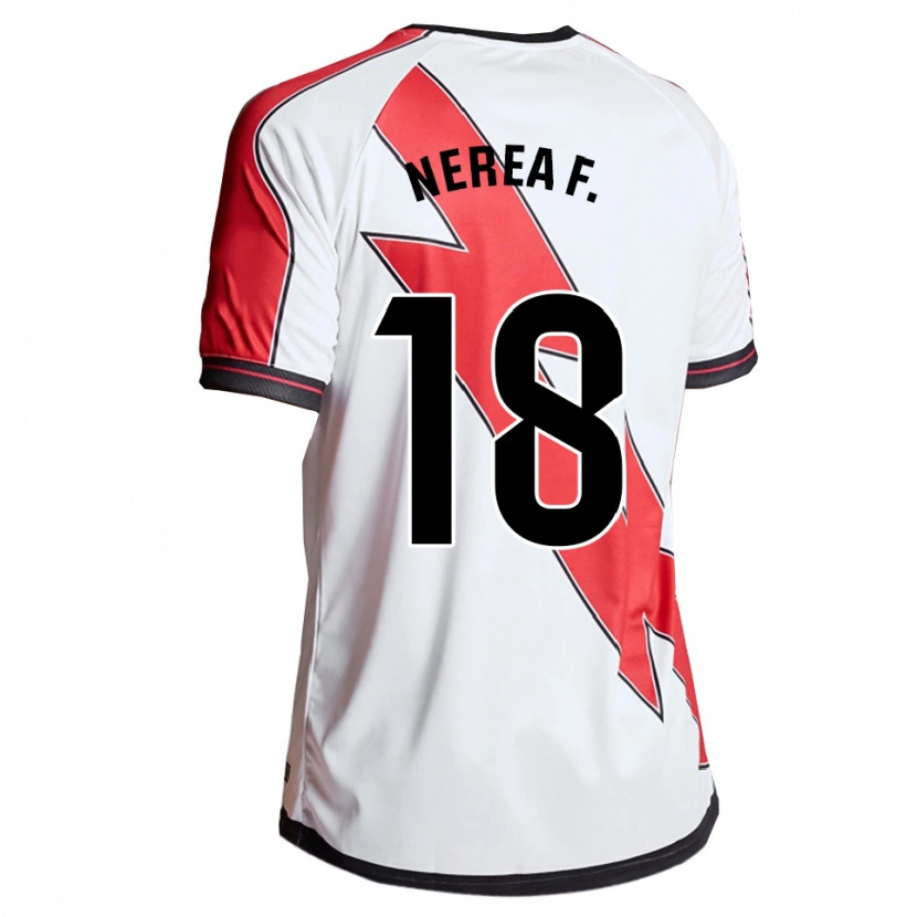 Danxen Women Nerea Fernández Santos #18 White Red Home Jersey 2025/26 T-Shirt