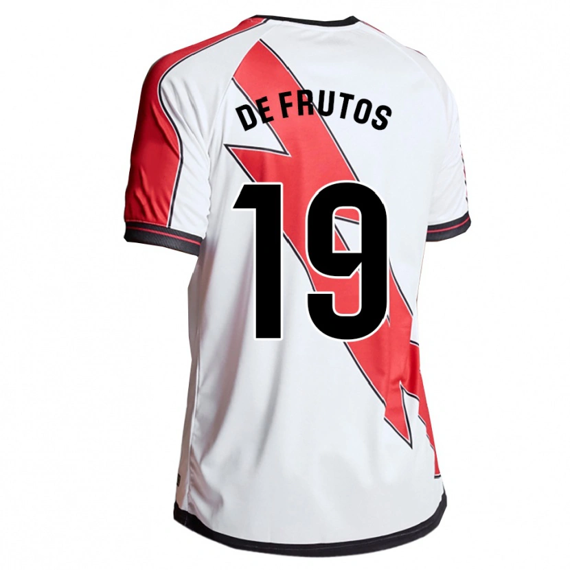 Danxen Women Jorge De Frutos #19 White Red Home Jersey 2025/26 T-Shirt