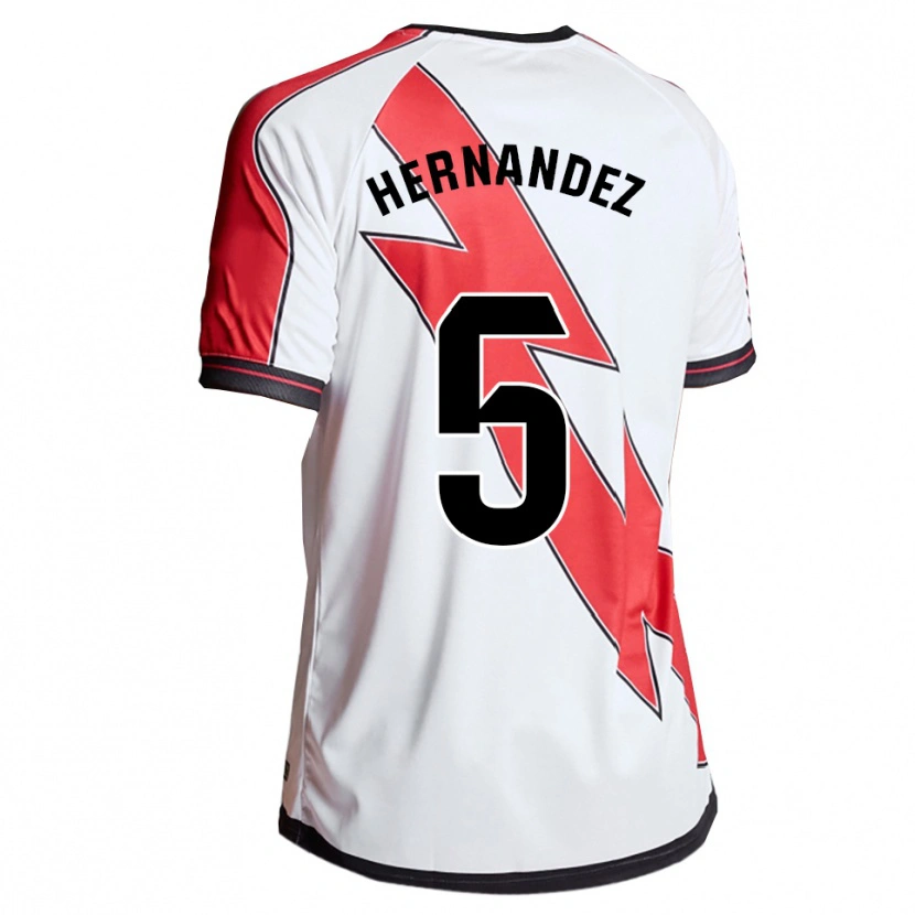 Danxen Women Aridane Hernández #5 White Red Home Jersey 2025/26 T-Shirt