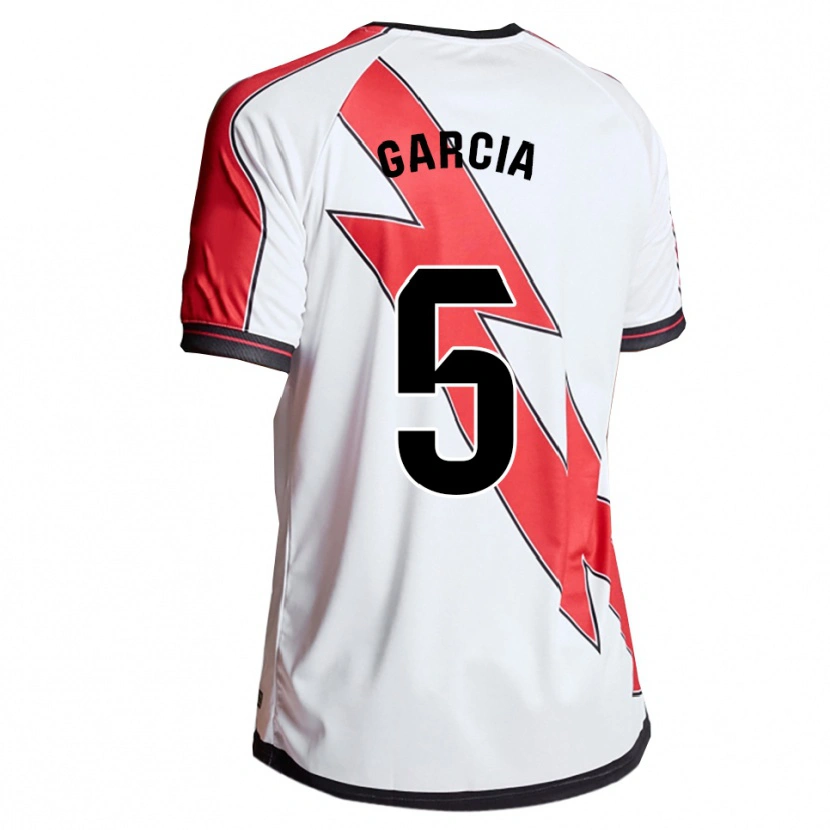 Danxen Women Miguel García #5 White Red Home Jersey 2025/26 T-Shirt