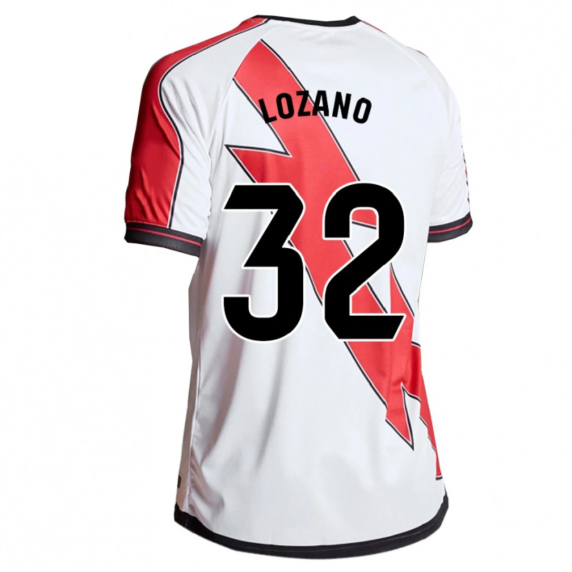 Danxen Women Sergio Lozano #32 White Red Home Jersey 2025/26 T-Shirt